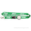 Printed lanyard with clock with various colors